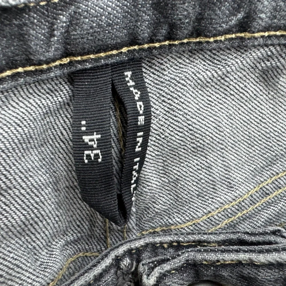 Ermenegildo Zegna Jeans Mens 34 (Fits 33x30) Gray‎ Denim Straight Leg Italy